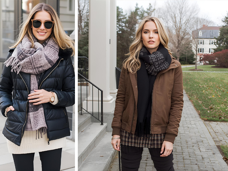 "Stylish winter jackets for women showcasing a blend of comfort, warmth, and trendy seasonal fashion."
