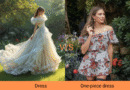 What is the difference between a dress and a one-piece dress?